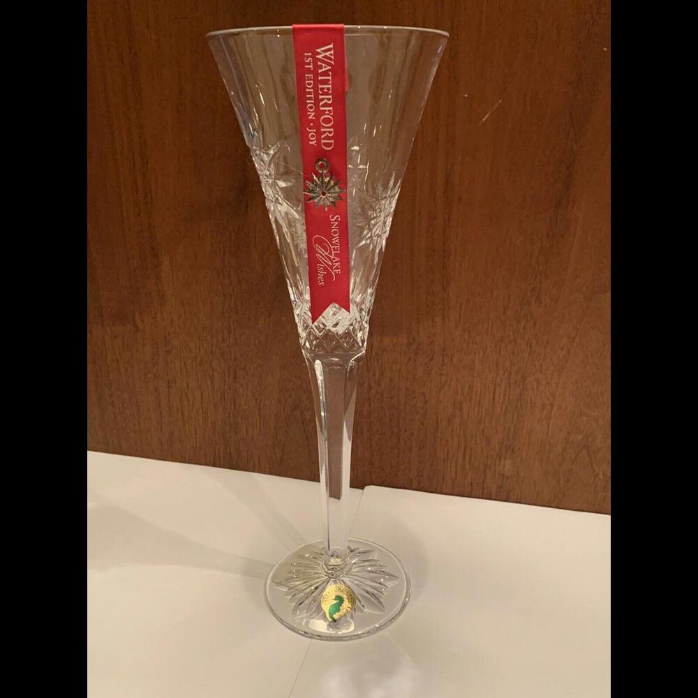 🔮🌲Waterford Crystal - Snowflake Wishes Limited Edition Joy - Clear Flute